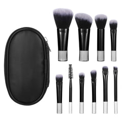 EupHHonycs mini travel brush set with pouch keeps tools organized and portable.