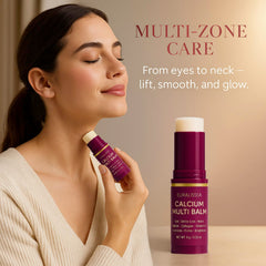 Euralissea Calcium Volume Multi Balm close-up highlights peptides for firming and bounce.
