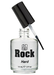 European Secrets Rock Hard Nail Hardener bottle image highlighting base/top coat versatility