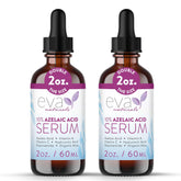 Eva Naturals Azelaic Acid Serum bottle shows a calming formula for redness and even tone.