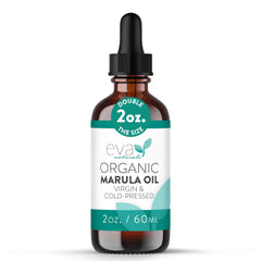 Eva Naturals Marula Oil bottle with dropper for precise application.