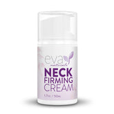 Eva Naturals Neck Firming Cream jar with rich cream for firmer neck skin hydration.