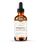 Eva Naturals Vitamin C Serum bottle hero shows lightweight clear-skin support.