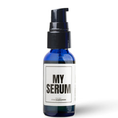 Evan Alexander Fine Grooming MY Serum Beard Oil bottle pour demonstrates easy, nourishing beard care