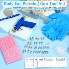 Evatage fast-piercing depiction suggests quick, clean ear holes with simple operation.