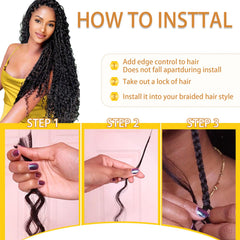 Evayin curly braiding hair soft and bouncy 18inch for full looks