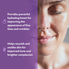 Eve Hansen Hyaluronic Acid Serum ingredients panel highlights clean vegan formula.