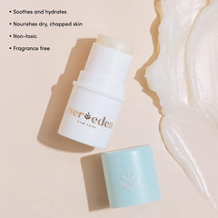 Evereden Baby Lip Balm closeup texture—smooth, fragrance-free formula for sensitive lips.