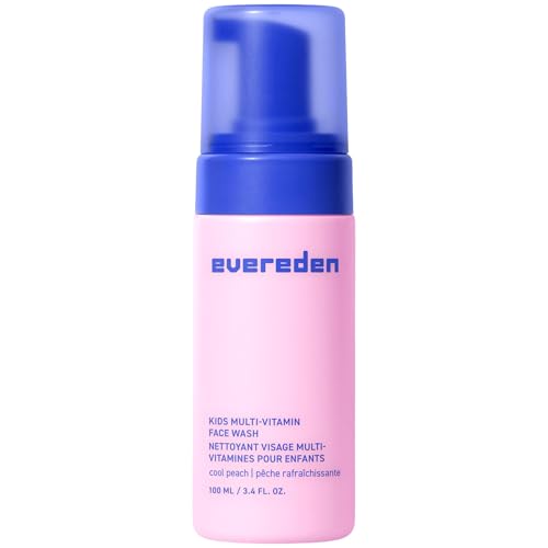 Evereden Kids Face Wash bottle with Cool Peach for gentle daily cleansing.