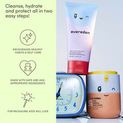 Evereden Happy Morning Duo non-nano formula image shows lightweight hydration that won’t clog pores.