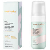 Evereden Kids Face Wash Melon Juice bottle showcases gentle cleansing for delicate child skin.