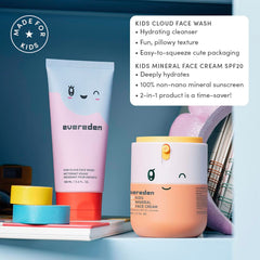 Evereden Kids Happy Morning Duo tropical sorbet aroma captures citrus coconut scent.