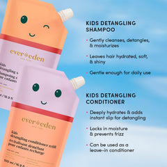 Evereden Kids Shampoo Refill ingredients highlight nourishing argan oil and shea butter