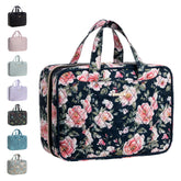Everfun hanging travel toiletry bag front pocket for quick makeup access