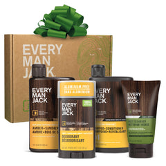 Every Man Jack Amber + Sandalwood Body Wash bottle for daily cleansing and hydration