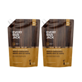 Every Man Jack Amber Sandalwood refill pouch front, eco-friendly refills.