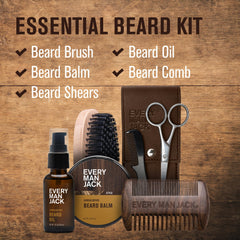Every Man Jack beard balm tube highlighting hold and natural finish