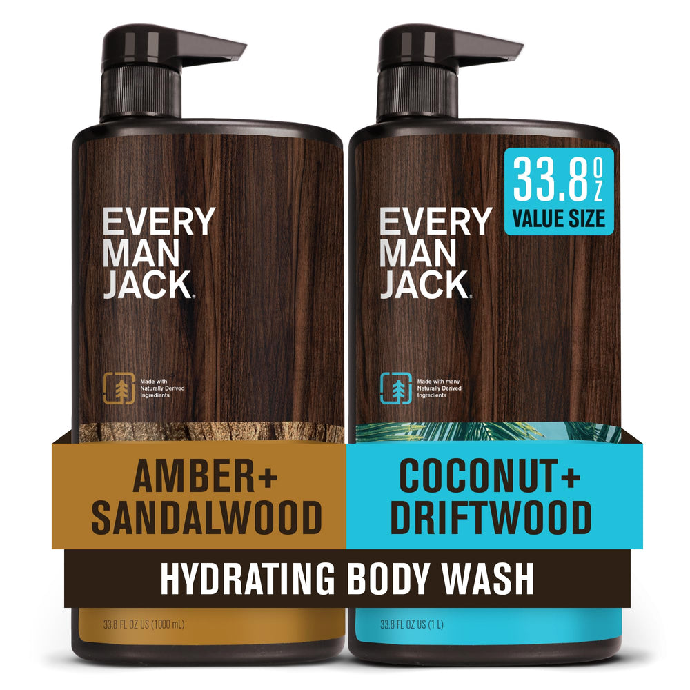 Every Man Jack coconut-driftwood-amber-sandalwood bottle for daily cleansing