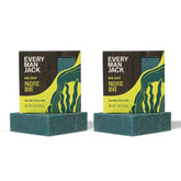 Every Man Jack Cold Plunge Pacific Dive close-up showing light exfoliation for refreshed skin.
