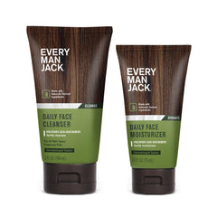 Every Man Jack daily face wash bottle closeup offers a refreshing daily cleanse.