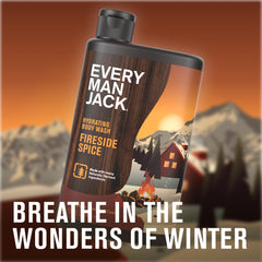 Every Man Jack Fireside Spice lather in hand delivers deep-clean feel.