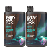 Every Man Jack Northern Lights bottle front with refreshing winter fragrance and hydration.