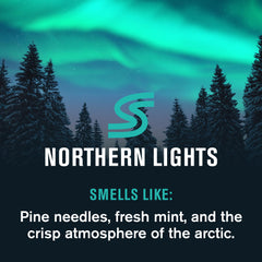 Every Man Jack Northern Lights shower-lather demonstrates rich foam for a thorough clean.