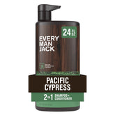 Every Man Jack Pacific Cypress shampoo bottle for all hair types.