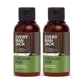 Every Man Jack post shave balm 2-pack packaging visible for home and travel