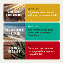 Every Man Jack Sea Minerals + Citron bottle on stand for refreshing cleanse