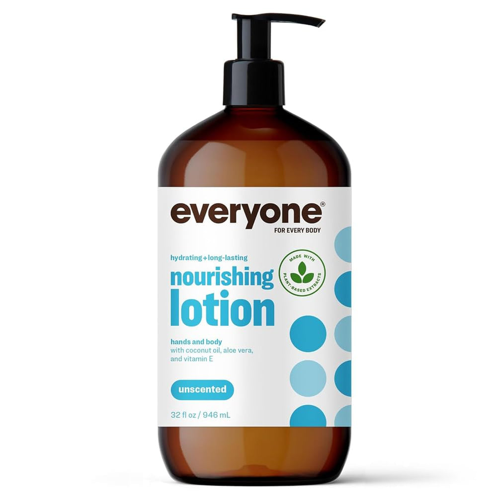 Everyone 2in1 unscented lotion bottle delivering quick hydration
