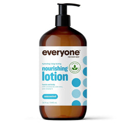 Everyone 2in1 unscented lotion bottle delivering quick hydration