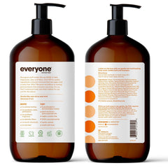 Everyone 3-in-1 Soap Citrus Mint lather—rich foam for refreshing wash.