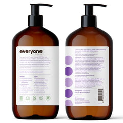 Everyone Vanilla & Lavender 3 In 1 Soap pump dispenser ready for quick hand wash.