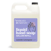 EVOLVED BY NATURE liquid hand soap refill bottle; 128oz bulk packaging reduces waste.