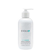 EVOLVh UltraShine Moisture Conditioner bottle shows radiant shine and detangling ease