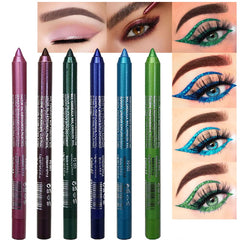 evpct 6pcs blue-colored glitter eyeliner set packaging showcases variety for day-to-night looks.