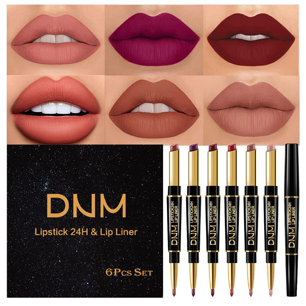 evpct 6pcs lip liner lipstick set packaging shows a ready-to-gift presentation for special occasions