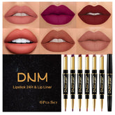 evpct 6pcs lip liner lipstick set packaging shows a ready-to-gift presentation for special occasions