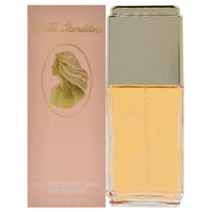 Evyan White Shoulders bottle front shows timeless floral elegance for daily wear.