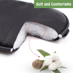 ewinever Pure Silk Eye Patch uses twin elastic-band design for even pressure.