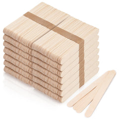 EWVVSS 6-inch wooden wax sticks for efficient body waxing on large areas