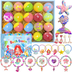 Excalla bath bombs surprise inside reveal hidden toy during bath time for imaginative play.