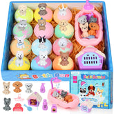 Excalla bath bombs with toy inside add a playful bath-time surprise.