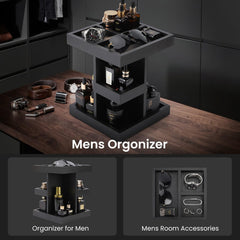 EXIN DECHEN Pine wood dresser-top organizer suits bedside perfumes.