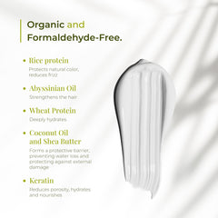 Expert Hair Bio Protein Botox serum around hair emphasizes hydration and softness
