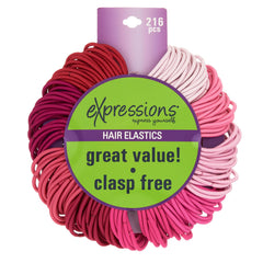 EXPRESSIONS comfort-fit stretch elastics ideal for creating varied ponytails