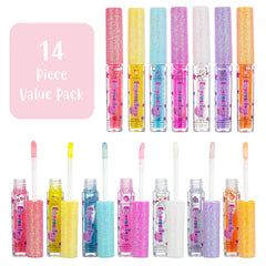Expressions girl lemon-yellow gloss swatch adds bright fruity shine for sunny-day vibes.