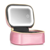 Extrei Gent small makeup bag with LED mirror for on-the-go touch-ups.