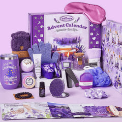 Exun Advent Calendar 2025 lavender box offers a calming holiday gifting experience.